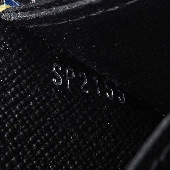 Louis Vuitton Blue Denim Aztec Epi Leather Twist Wallet on Chain Bag - Picture 5 of 12